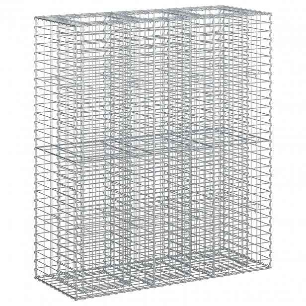 vidaXL Gabionový vyvýšený záhon 2 ks 130 x 50 x 150 cm Stříbrná