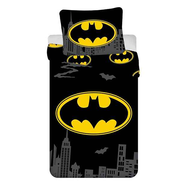 Bavlněné dětské povlečení na jednolůžko 140x200 cm Batman "The Emblem" – Jerry Fabrics