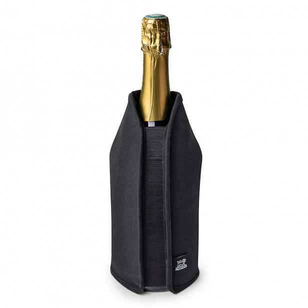 Chladící rukáv na víno Peugeot Frizz černý 23 cm