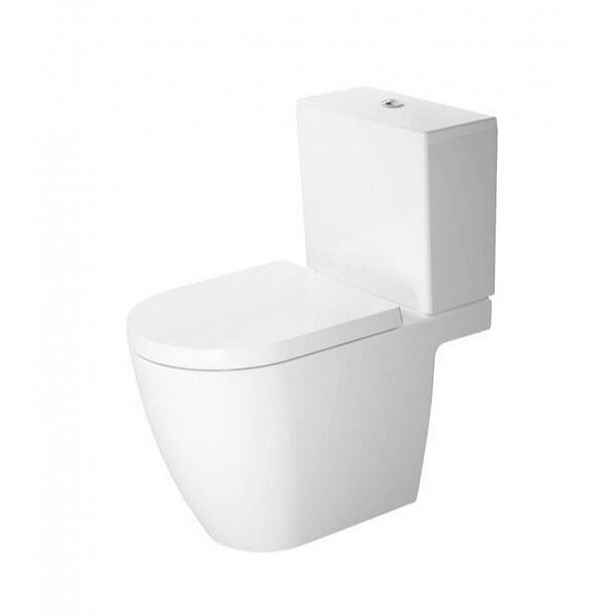 Duravit ME by Starck - WC kombi mísa, vario odpad, DuraShield, bílá 217209AA00