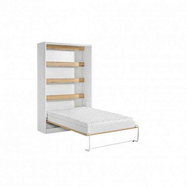Kaiser Möbel SKLÁPĚCÍ POSTEL Perfekt 120x200 vertikální, spojuje design a funkčnost Dub + Bílá