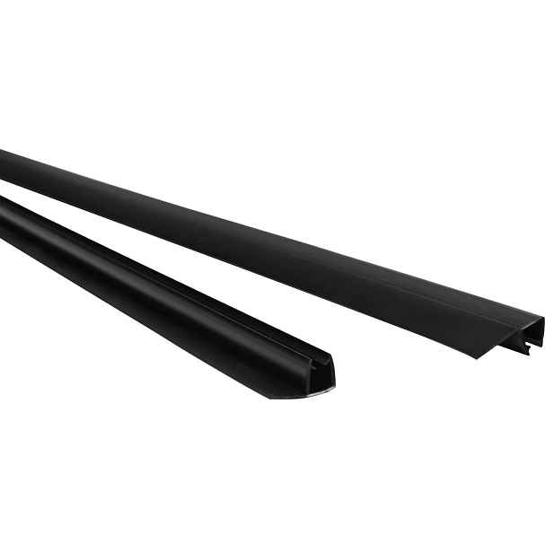 Polysan EASY BLACK set svislých těsnění pro sklo 6/6mm, 2000mm (2ks)