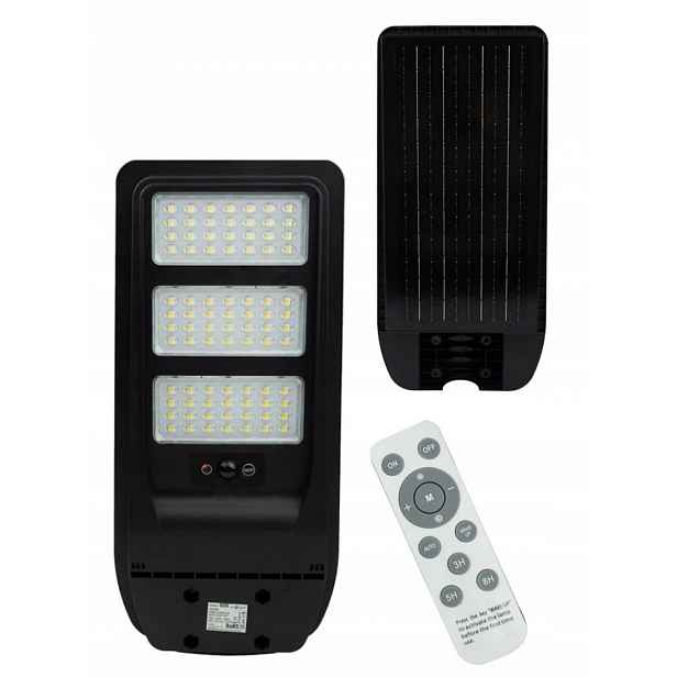Solární Led pouliční lampa Economy 150W Snímač pohybu 4000K Neutrální IP65