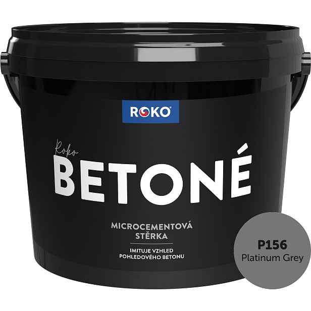 Stěrka dekorativní Roko Betoné P156 Platinum Grey 14 kg
