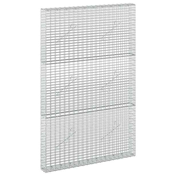 vidaXL Gabion s drátem 3,5 mm a sítem 5x2,5 cm 100x10x150 cm