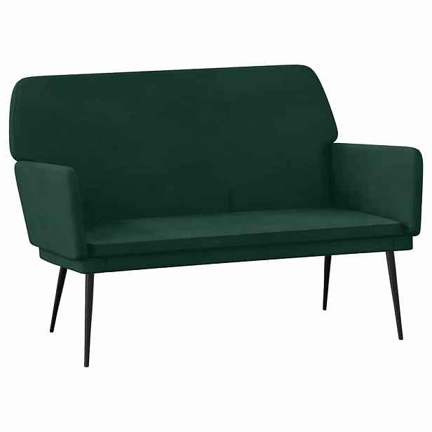 vidaXL Lavice tmavě zelená 108 x 79 x 79 cm samet