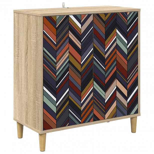 vidaXL Servírovací skříň OMMEN Sonoma 69 x 33 x 75 cm Kompozitní dřevo
