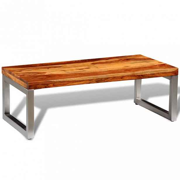 Konferenční stolek masivní dřevo / kov Recyklované dřevo