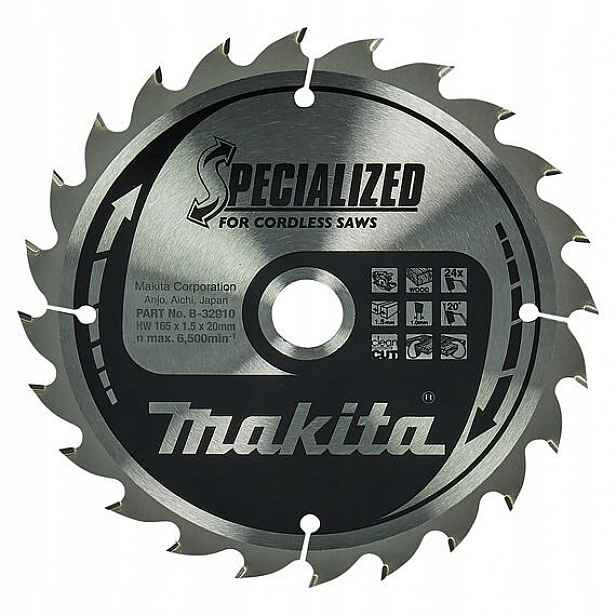 Makita B-32910 pilový kotouč 165mm*1,5mm*20mm 24WZ (old=B-09173)