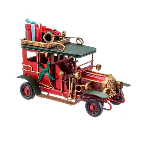 Kovová vánoční figurka (výška 8 cm) Vintage Car – Casa Selección