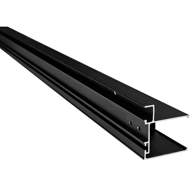 Polysan EASY BLACK stěnový profil pro pevné sklo, 1900mm