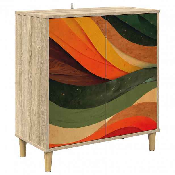 vidaXL Servírovací skříň BONN Sonoma 69 x 33 x 75 cm Kompozitní dřevo