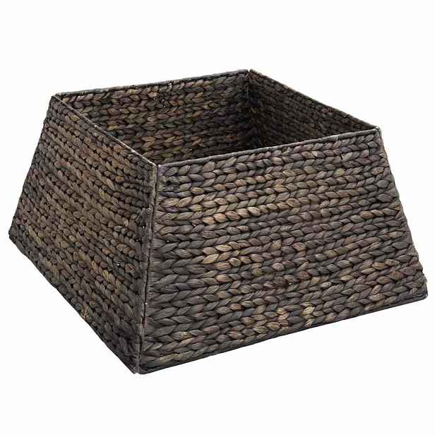 vidaXL Vánoční obojek na stromek Čtvercový Černá 50 x 50 x 25 cm