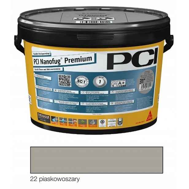 Pci Nanofug Premium 5kg pískově šedá spárovací hmota č.