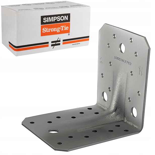 Tesařské spojky úhelníky 105x105x90 x3mm 50 Ks ocelové Simpson ABR105
