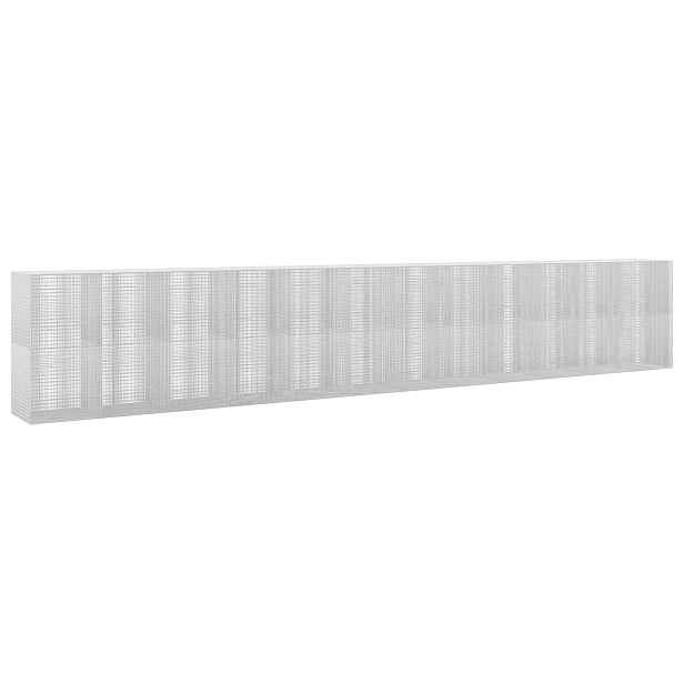 vidaXL Gabion s drátem 3,5 mm a sítem 5x2,5 cm 1200x100x200 cm