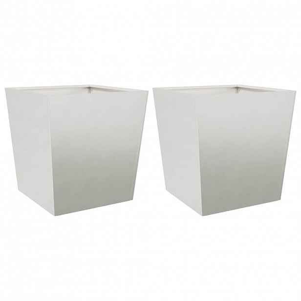 vidaXL Zahradní truhlíky 2 ks 50 x 50 x 50 cm nerezová ocel