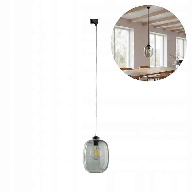 Grafitové kovové reflektorové osvětlení E27 pro kancelář 20 cm Tk Lighting