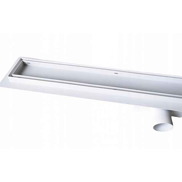 Lineární Odtok Bílý Matný 60 CM 2v1 Pod Dlažbu