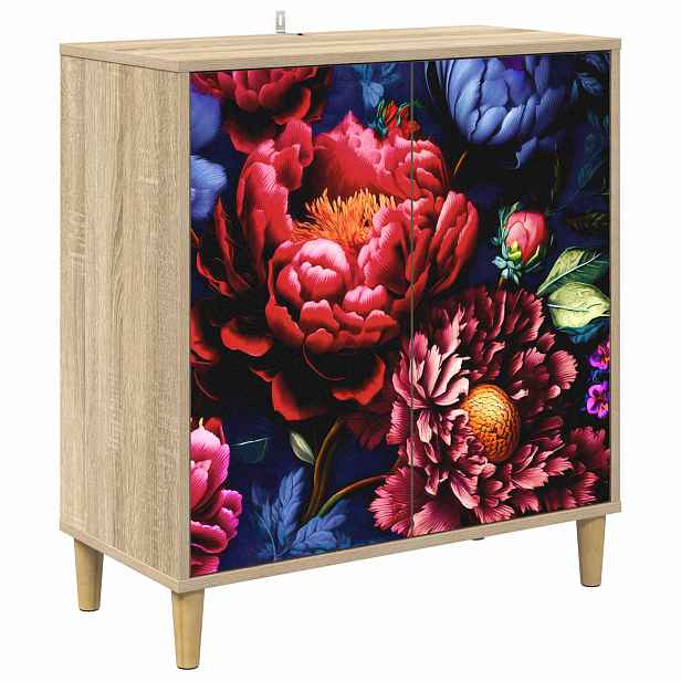 vidaXL Servírovací skříň KIEL Sonoma 69 x 33 x 75 cm Kompozitní dřevo