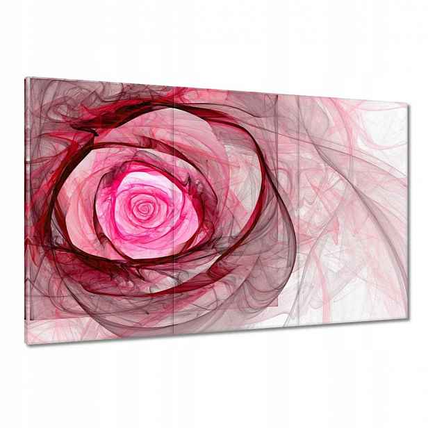 Obrazy 120x80 Růžová fraktální růže