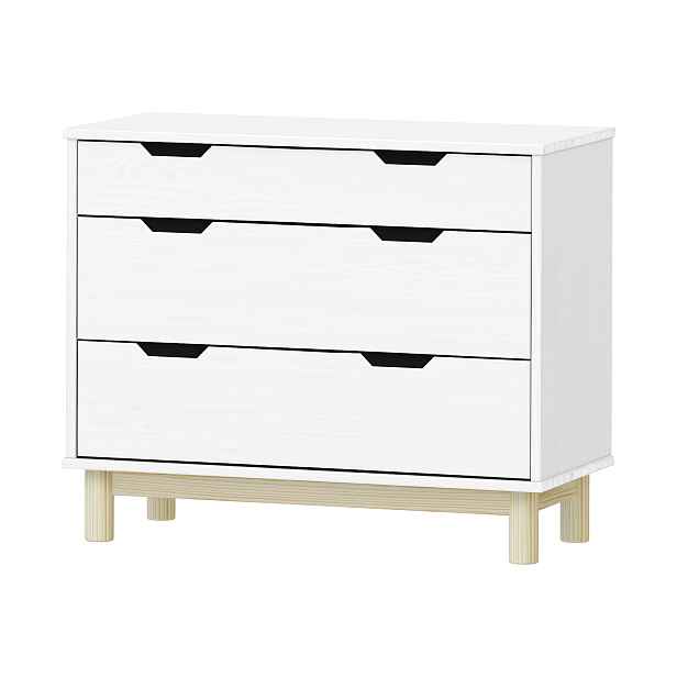 Komoda 2+1 zásuvky BONITO 2 bílý lak