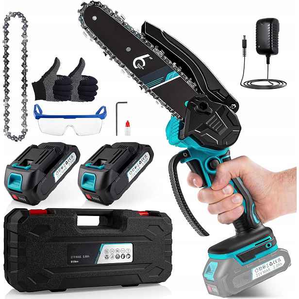 Aku Řetězová Pila Pila Větvička 6“ 21V 2xAKU Set XL
