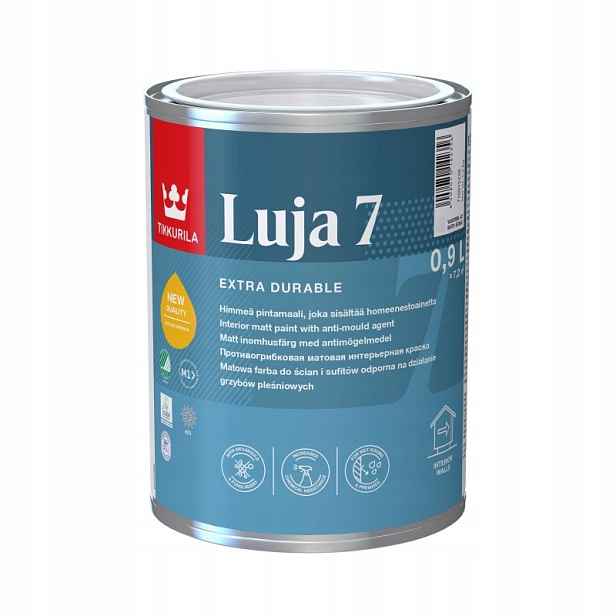 Barva do kuchyně, koupelny Tikkurila Luja 7 Paint Matt Baza A 0.9L Barvy