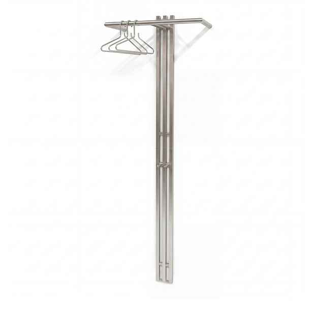 Ocelový nástěnný věšák ve stříbrné barvě 65 cm Senza – Spinder Design