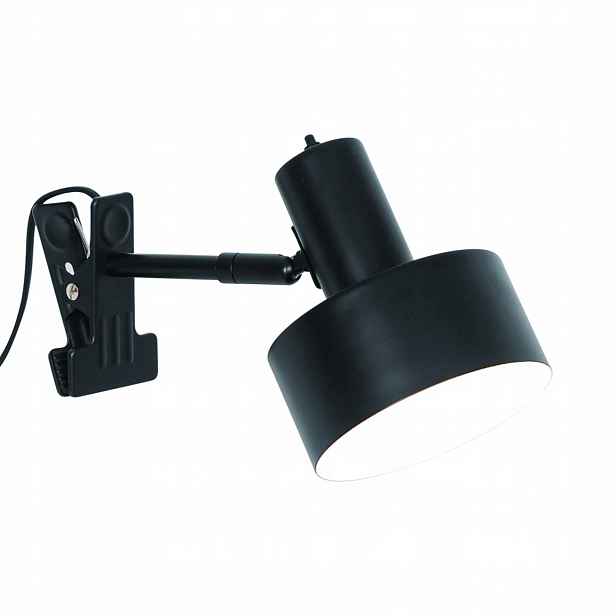 Stolní lampa Clip-On Nástěnné svítidlo Černá Moderní E27 15W Matis Nordlux 16 cm