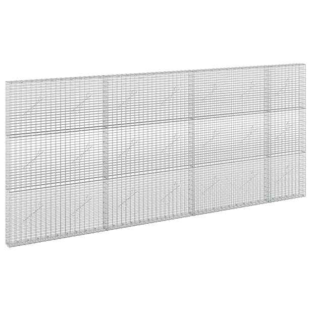 vidaXL Gabion s drátem 3,5 mm a sítem 5x2,5 cm 350x10x150 cm