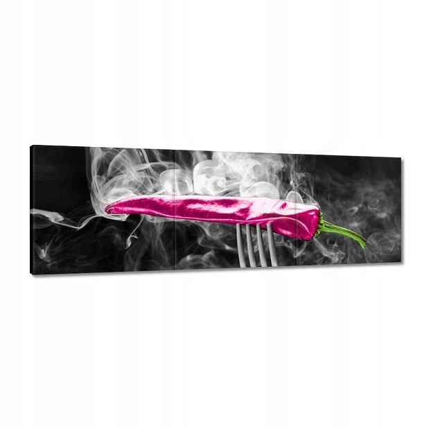 Obrazy 120x40 Růžová paprika Vidlička