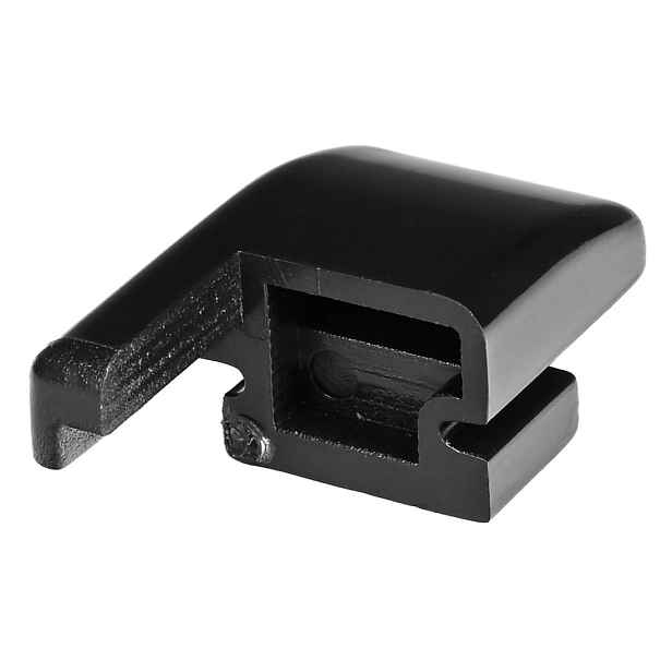 Polysan EASY BLACK úchyt pevného skla, pravý