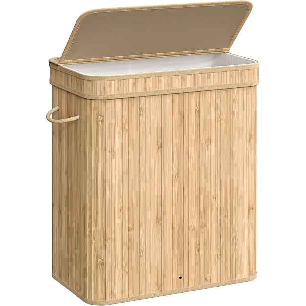 SONGMICS Koš na prádlo Oli 100 l hnědý