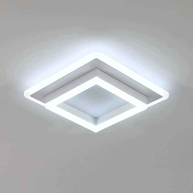 Stropní svítidlo Led Plafon bílé čtvercové moderní do obývacího pokoje 6500K 30W 30cm