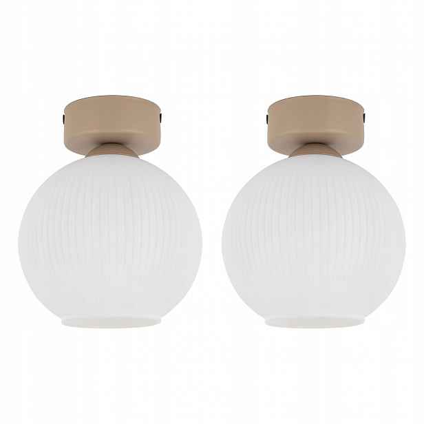 Tk Lighting Sada 2x stropní nástěnné svítidlo Virlo Bílá kovová