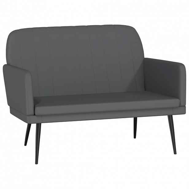 vidaXL Lavice šedá 107 x 80 x 81 cm umělá kůže