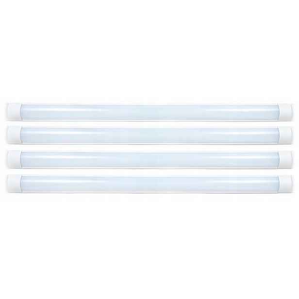 4x Led Panel Slim Nástěnný 36W 120CM Stropní Svítidlo Lampa Svítidlo Bílé 6000K