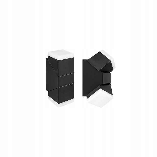Lampa Twindo Led 2X6W 4000K IP44 Hliník, Černý Design