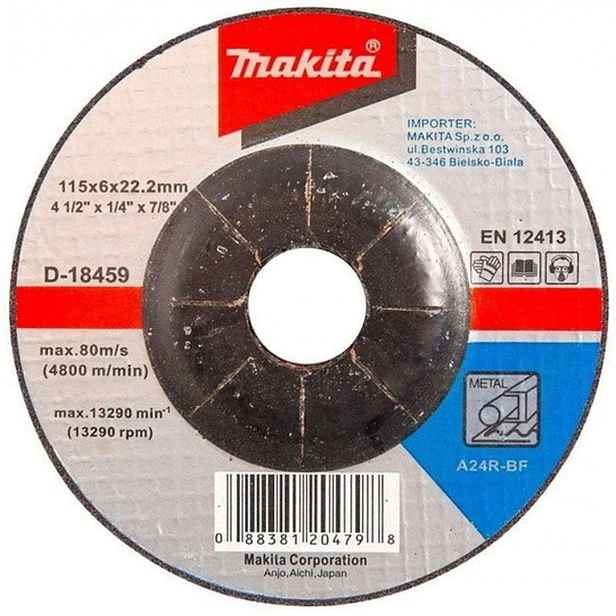 Makita - Brusný kotouč na kov 115x22,2 mm D-18459