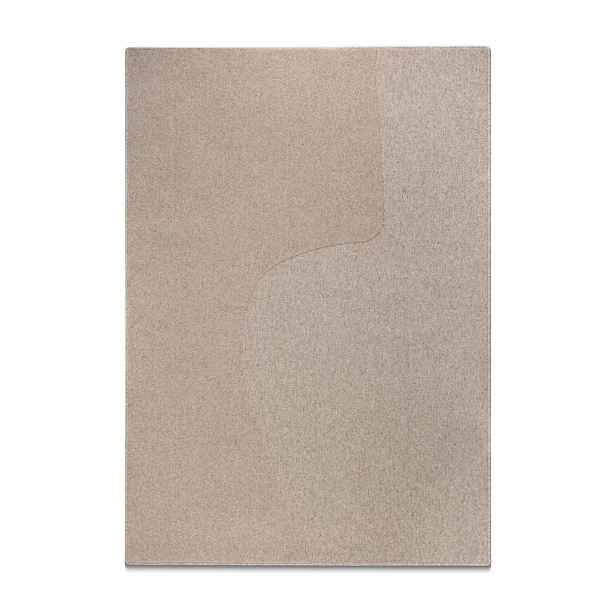 Taupe vlněný koberec 200x300 cm Abstract – Micadoni