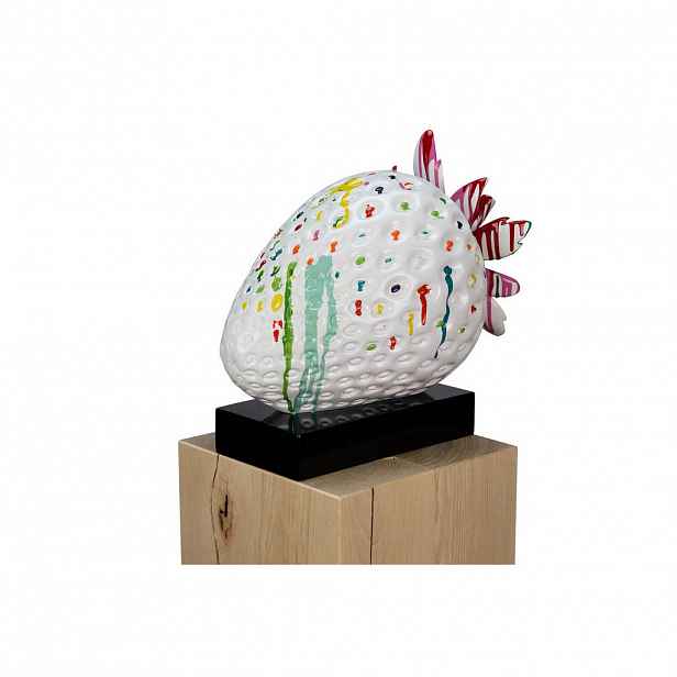 KUNSTLOFT DEKORATIVNÍ SOCHA BÍLÁ/BAREVNÁ, 44/39 CM