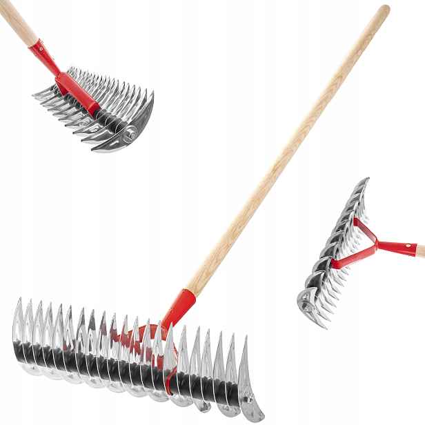 Ruční Vertikutátor Na Trávy, Oboustranný, Kovový, S Rukojetí Areator