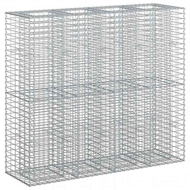 vidaXL Gabionový vyvýšený záhon 2 ks 170 x 50 x 150 cm Stříbrná