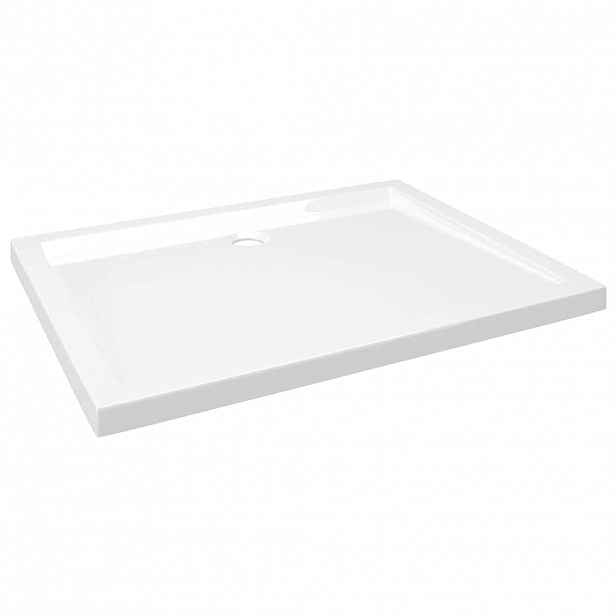 vidaXL Obdélníková sprchová vanička ABS 80 x 100 cm