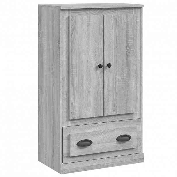 vidaXL Skříň highboard šedá sonoma 60 x 35,5 x 103,5 kompozitní dřevo