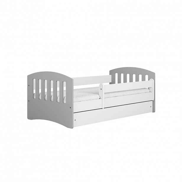 RAUMHIRSCH FURNITURE DĚTSKÁ POSTEL CLASSIC se zásuvkou bez matrace šedá 90/65/164