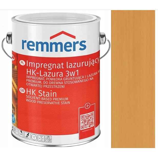 Remmers Hk-lasur Lazura 2,5L Impregnace Lazurovací Na Dřevo Světlý Dub 2264