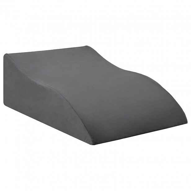 vidaXL Polštář na nohy 68 x 41 x 21 cm PU pěna Šedá