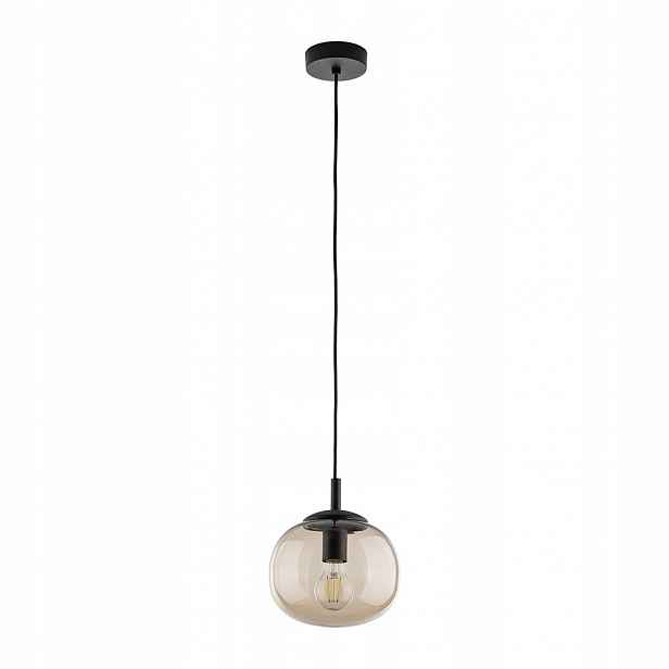 Závěsná lampa E27 15W Nastavitelná výška Kov Černá Vibe Tk Lighting